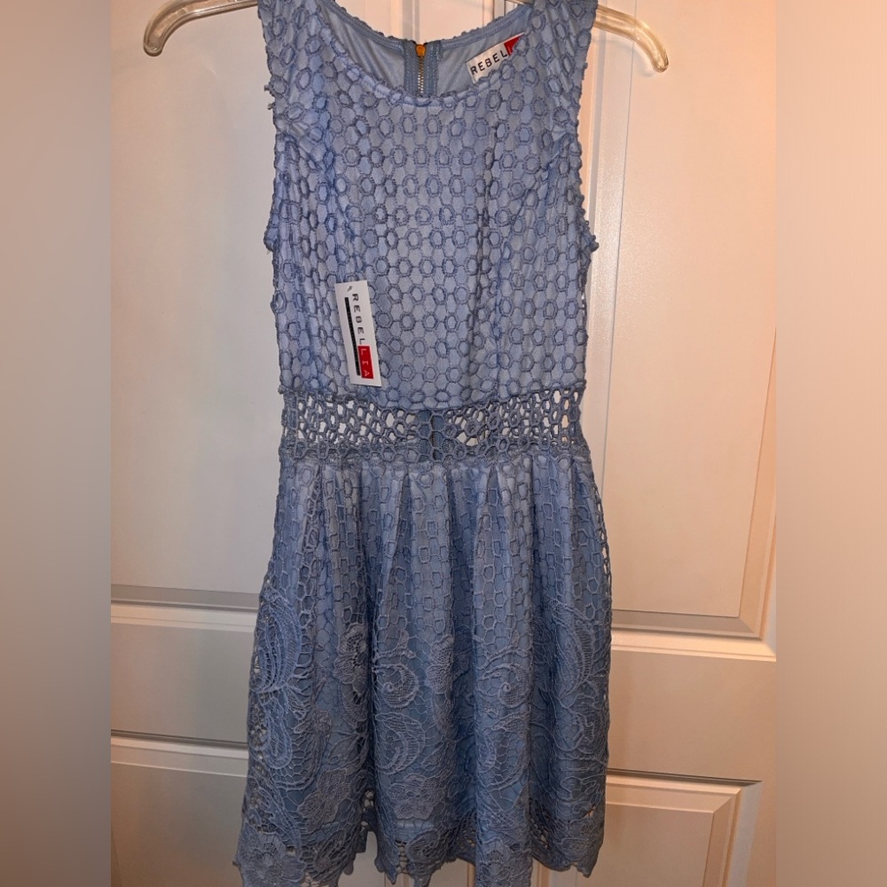 NWT Funky Blue Lace Women’s Dress